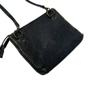 WILL Leather Goods Crossbody Bag Zip Top Pouch Side Straps